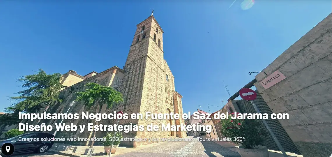 Vista previa del Tour Virtual 360 de la sección de inicio