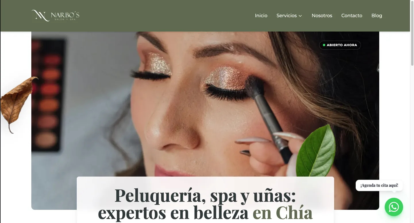Web de Narbo's Salón Spa